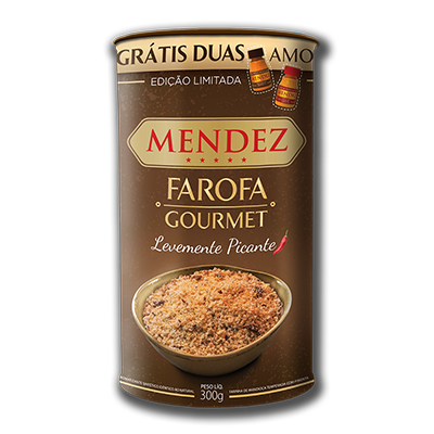 Farofa Gourmet Levemente Picante Mendez 300g