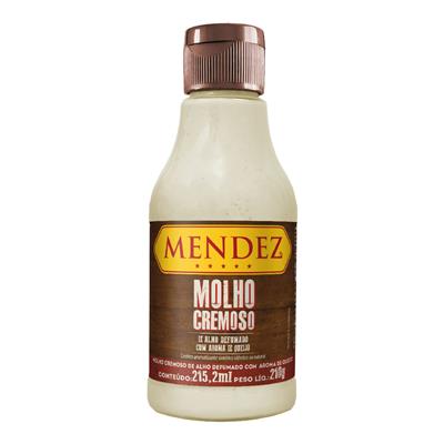 Molho Cremoso de Queijo e Alho Defumado Mendez 215ml