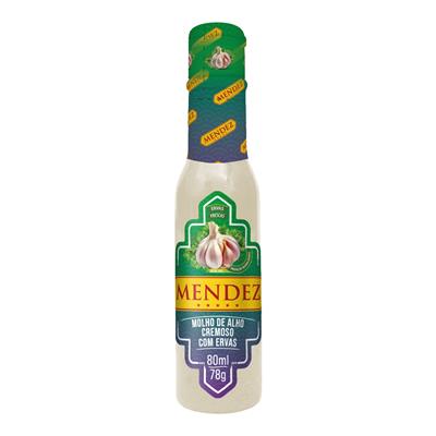 Molho de Alho Cremoso Com Ervas 80ml