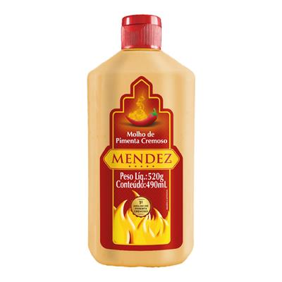 Molho de Pimenta Cremoso Tradicional Mendez 490ml
