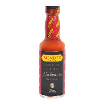Molho de Pimenta Habanero Tradicional Mendez 60ml